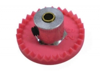 PARMA Crown gear, 48 pitch 26-33 teeth,1/8" axle, includes hub adaptor 1/8" to 3/32", with screw (special order)