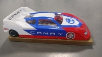 OLEG Clear body Production 1/24 Toyota Camry NASCAR for 4" chassis, Lexan .005" (0.125 mm), with paint mask - #0154T
