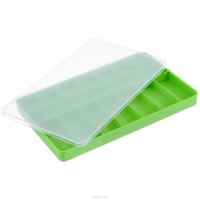 ZHB Organiser 145×232×23 mm, green, w/transparent cover, plastic