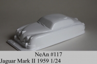 NeAn Clear body Retro 1/24 Jaguar Mark II 1959, Lexan .015" (0.38 mm) - #117-L