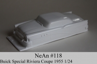 NeAn Clear body Retro 1/24 Buick Special Riviera Coupe 1955, Lexan .025" (0.635 mm) - #118-L