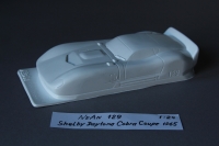 NeAn Clear body Retro 1/24 Shelby Daytona Cobra Coupe 1965, Lexan .010" (0.254 mm) - #129-L-10