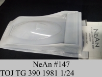 NeAn Clear body Retro 1/24 TOJ TG 390 1981, Lexan .010" (0.254 mm) - #147-L