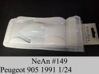 NeAn Clear body Retro 1/24 Peugeot 905 1991, Lexan .010" (0.254 mm) - #149-L