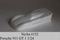 NeAn Clear body Production 1/24 Porsche 911 GT1, Lexan .005" (0.125 mm) - #152-LT
