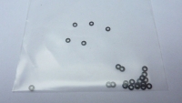 CAHOZA Phenolic insulators, ID 1,5 mm, OD 3 mm, thick. .012" (0,3 mm), 24 pcs. - #159