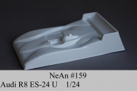 NeAn Clear body Eurosport 1/24U Audi R8, Lexan .007" (0.175 mm) - #159-L-7