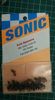 SONIC 3/32" (2.36 mm), .060" (1.54 mm) thick, plastic axle spacers, 1 pc. - #SON320-060