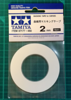 TAMIYA Masking tape for curves, width 2 mm - #TAM87177