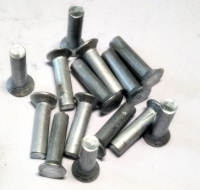 ZHB Duralumin rivets Ø2 * 8 mm, with countersunk head for assembling the "TEAPOT" chassis, 50 pcs.