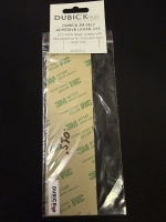 DUBICK Lexan (polycarbonate) for body reinforcement, w/3M sticky layer, thickness .015" (0.38 mm), size 1.968" x 7.087" (50 x 180 mm) - #2072-1