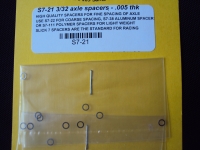 SLICK7 3/32" (2.36 MM), .005" (0.127 MM) THICK, STEEL AXLE SPACERS, 10 pcs. - SL7-21