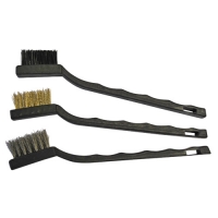 ZHB SET OF BRUSHES WITH THE STEEL, COPPER AND VISCOSE BRISTLE, 3 pcs.
