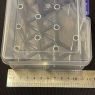 KOLHOZA Plastic box for storage donuts, L: 6.299" (160 mm) x W: 4.527" (115 mm) x H: 2.362" (60 mm) - #KZA044