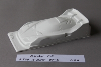 NeAn Clear body Production 1/24 KTM X-BOW GT-4, Lexan .005" (0.125 mm) - #73-LT