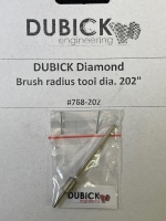 Dubick Diamond brush radius tool dia. 202" (5.13 mm) - #768-202