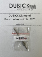 Dubick Diamond brush radius tool dia. 207" (5.25 mm) - #768-207