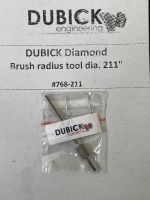 Dubick Diamond brush radius tool dia. 211" (5.36 mm) - #768-211