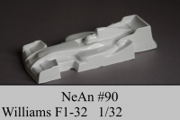 NeAn Clear body Formula 1/32 Williams F1, Lexan .007" (0.175 mm) - #90-L