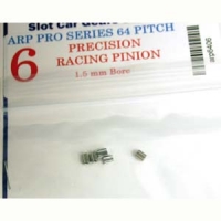 ARP Pinion 64 pitch, 6T, 0° angle, 1.5 mm bore, stainless steel - #ARP6406S1.5