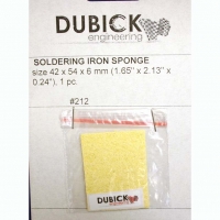 DUBICK VISCOSE SPONGE FOR CLEANING SOLDERING IRON TIP, 42 х 54 х 6 mm (1.65" x 2.13" x 0.24") - #DB212