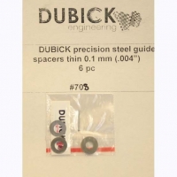 DUBICK .004" (0.1 mm) Precision steel guide spacers, 6 pcs. - #708