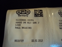 GRW Premium Precision Ballbearing 2 х 5 х 1,5 mm, unshielded - #SS682