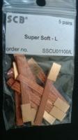 SCB braids SUPER SOFT LONG (sizes: 4,00 x 0,50 mm х 32 mm), 5 pair - #SSCU01100/L