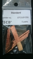SCB braids STANDARD (sizes: 4,80 x 0,60 mm), 5 pair - #STCU01200