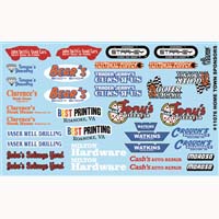 GOFER RACING Hometown sponsors #6 decals, 1 pc. - #GR11076