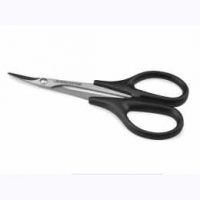 JConcepts Precision curved scissors, stainless steel blades, black handles - #2373
