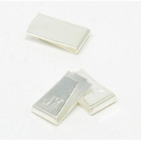 JK silver plated copper guide clips, long, pair - #U28