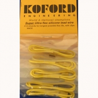 KOFORD Lead wire 18Ga (0,82 mm²), super ultra flex silcone, w/clips, 1 pr. - #M430