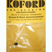 KOFORD Pinion 64 pitch, 8T, 0° angle, 2 mm bore, pinned, Black Diamond coated  - #M515