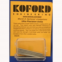 Koford 3/32" Flatted Ultra Precision Plated Slot Car Axle 