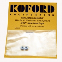 KOFORD Axle ballbearing 3/32" x 3/16" (2.36 mm x 4.76 mm), shielded, pair - #M633