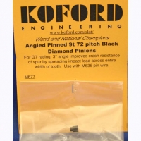KOFORD Pinion 72 pitch, 9T, 3° angle, 2 mm bore, black diamond - #M677