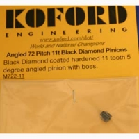 KOFORD Pinion 72 pitch, 11T, 5° angle, 2 mm bore, black diamond - #M722-11