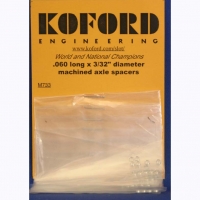 KOFORD .024 X 3/32 DIAMETER STAINLESS AXLE SPACERS 12 PER PACK 