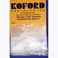 KOFORD 3/32" (2.36 mm) .160" (4.06 mm) long, aluminum spacers, 6 psc. - #M734