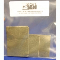 LUCKY BOB Lead sheet thickness .016" (0,4 mm), with double-stick tape, 1 pc. - #LB1016