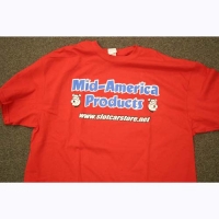 MID AMERICA T-Shirt - Red - L - #MID99993