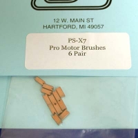 PROSLOT X-7 PRO motor brushes, 6 pr. - #PS-X7