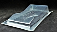 REDFOX Clear body Wing-style, Foxtail wing body w/rib, lexan, thickness .005" (0.125 mm) - #RFST17C5R