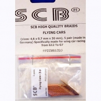 SCB braids FLYING CARS (sizes: 4,60 x 0,70 x 30 mm), wing cars (G-7 - G-12), 5 pair - #FCCU01220