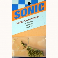 SONIC Brass solder-on retainers, inner dia. .050" (1.28 mm),1 pc. - #25-1