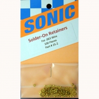 SONIC Brass solder-on retainers, for .063" wire (1.6 mm),1 pc. - #25-2
