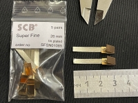 SCB High quality braids SUPER FINE (sizes: 4,0 x 0,25 mm х 26 mm), tin plated, 5 pairs - #SFSN01085