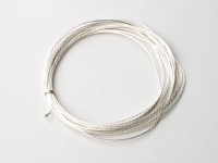 TQ SILVER SHUNT WIRE, 3 meters, Silver weaving - #TQ300