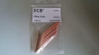 SCB braids ULTRA SOFT (sizes: 4,95 mm x 0,75 mm x 30 mm), 5 pair - #USCU01220